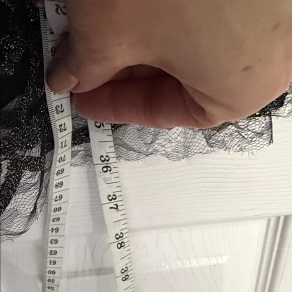 Gianni Bini Black and Silver Floral Mini Dress - Picture 4 of 5